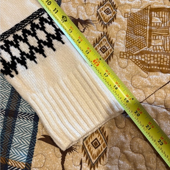 Christian Siriano New York Fair Isle Mock Neck Sweater women’s M - Picture 7 of 8